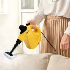 Costway 1-Speed 1050 W Multipurpose Steam Cleaner In Yellow -Cheap My Cook Nest Store 331065378 AlternateImage3 l
