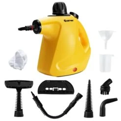 Costway 1-Speed 1050 W Multipurpose Steam Cleaner In Yellow -Cheap My Cook Nest Store 331065378 MainImage 001 l