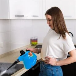 Costway 1-Speed 1050 W Multipurpose Steam Cleaner In Blue -Cheap My Cook Nest Store 331065390 AlternateImage2 l