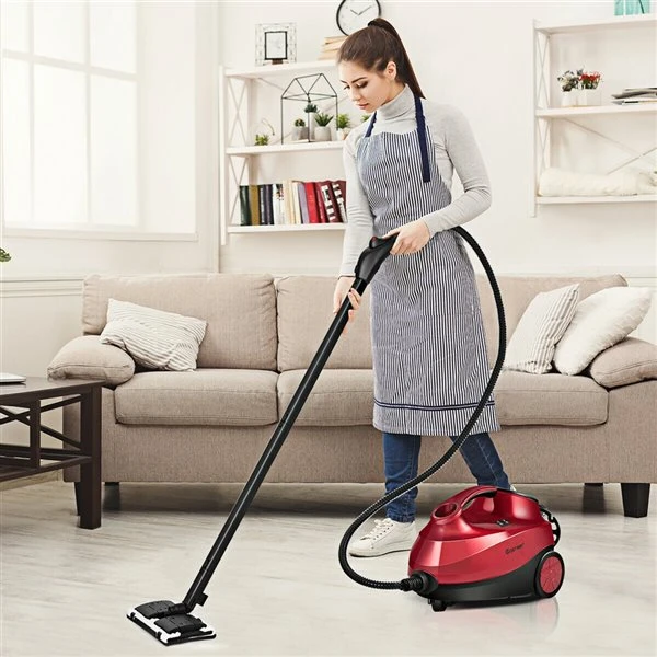 Costway 2000 W Multipurpose Steam Cleaner With 19 Accessories In Red 4 Costway 2000 W Multipurpose Steam Cleaner With 19 Accessories In Red - Image 4