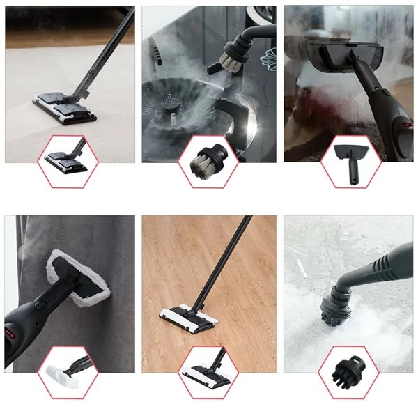 Costway 2000 W Multipurpose Steam Cleaner With 19 Accessories In Red 1 Costway 2000 W Multipurpose Steam Cleaner With 19 Accessories In Red