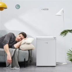 Costway 2.5-cu Ft Freestanding Mini Fridge With Freezer Compartment In White -Cheap My Cook Nest Store 331065402 AlternateImage2 l