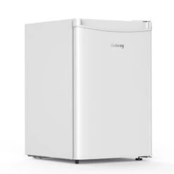 Costway 2.5-cu Ft Freestanding Mini Fridge With Freezer Compartment In White
