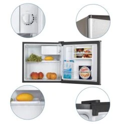Koolatron Stainless Steel 1.6-cu.ft. (44 L) Compact Fridge With Freezer -Cheap My Cook Nest Store 331067287 AlternateImage2 l