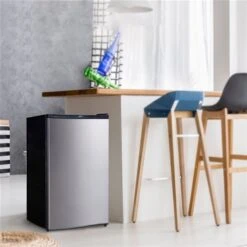 Koolatron Stainless Steel 4.4-cu.ft. (124 L) Compact Fridge With Freezer -Cheap My Cook Nest Store 331067288 AlternateImage1 l