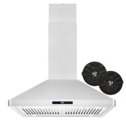 Cosmo 30-in 380 CFM Ductless Island Range Hood In Stainless Steel -Cheap My Cook Nest Store 331067685 MainImage 001 l