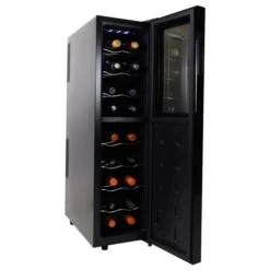 Koolatron 18-Bottle Slim Dual Zone Wine Cooler Freestanding Wine Fridge