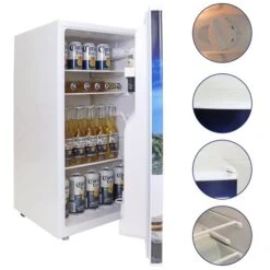 Corona 3.2 Cu Ft (90L) Compact Fridge Wth Bottle Opener - White -Cheap My Cook Nest Store 332002948 AlternateImage3 l