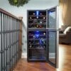 Koolatron 45-Bottle Dual Zone Wine Cooler Freestanding Wine Fridge