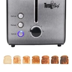 Total Chef 2-Slice Stainless Steel Toaster With Defrost And Reheat -Cheap My Cook Nest Store 332002978 AlternateImage3 l