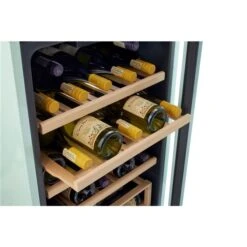 Unique Classic Retro 28-Bottle Single Zone Retro Wine Cooler - Ocean Mist Turquoise