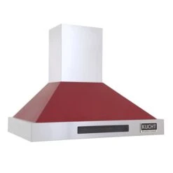 KUCHT 36-in Ducted Red Wall-Mounted Range Hood -Cheap My Cook Nest Store 332003005 AlternateImage4 l