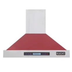 KUCHT 36-in Ducted Red Wall-Mounted Range Hood -Cheap My Cook Nest Store 332003005 MainImage 001 l