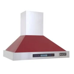 KUCHT 30-in Ducted Red Wall-Mounted Range Hood -Cheap My Cook Nest Store 332003007 AlternateImage4 l