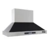 KUCHT 48-in Ducted Black Wall-Mounted Range Hood