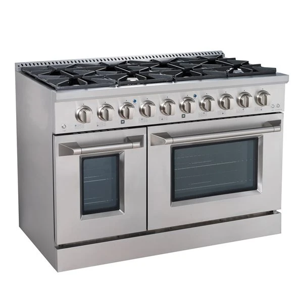 Ancona 48-in Gas Range And Double Convection Oven - Stainless Steel 1 Ancona 48-in Gas Range And Double Convection Oven - Stainless Steel