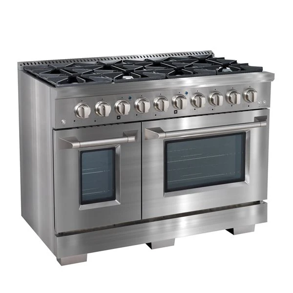 Ancona 48-in Gas Range And Double Convection Oven - Stainless Steel 5 Ancona 48-in Gas Range And Double Convection Oven - Stainless Steel - Image 5