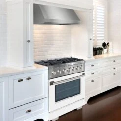 Ancona 36-in Gas Range With Convection Oven In Stainless Steel With White Door -Cheap My Cook Nest Store 332003915 AlternateImage4 l