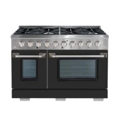 Ancona 48-in Gas Range And Double Convection Oven With Black Doors -Cheap My Cook Nest Store 332003917 MainImage 001 l