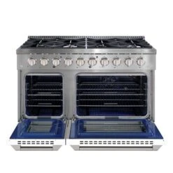 Ancona 48-in Gas Range And Double Convection Oven With White Doors -Cheap My Cook Nest Store 332003937 AlternateImage2 l