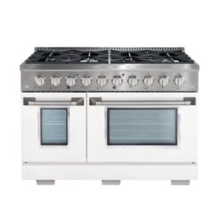Ancona 48-in Gas Range And Double Convection Oven With White Doors -Cheap My Cook Nest Store 332003937 MainImage 001 l