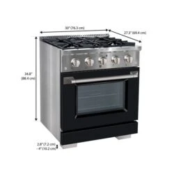 Ancona 30-in 4.2 Cu. Ft. Dual Fuel Range With 4 Burners And Convection Oven -Cheap My Cook Nest Store 332003943 AlternateImage4 l