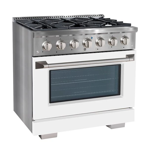 Ancona 36-in 5.2 Cu. Ft. Dual Fuel Range With 6 Burners And Convection Oven 2 Ancona 36-in 5.2 Cu. Ft. Dual Fuel Range With 6 Burners And Convection Oven - Image 2