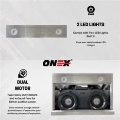 Onex 30-in 700 CFM Stainless Steel Under Cabinet Range Hood -Cheap My Cook Nest Store 332004658 AlternateImage4 l