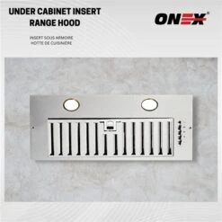 Onex 20-in 600 CFM Stainless Steel Under Cabinet Range Hood