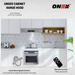 Onex 30-in 900 CFM Stainless Steel Under Cabinet Range Hood -Cheap My Cook Nest Store 332004666 AlternateImage1 l