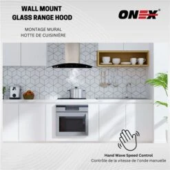Onex 30-in 800 CFM Stainless Steel Wall-Mounted Range Hood -Cheap My Cook Nest Store 332004670 AlternateImage1 l