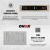 Onex 30-in 800 CFM Stainless Steel Wall-Mounted Range Hood