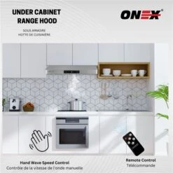 Onex 36-in 900 CFM Black Stainless Steel Under Cabinet Range Hood 9 Onex 36-in 900 CFM Black Stainless Steel Under Cabinet Range Hood -Cheap My Cook Nest Store 332004673 AlternateImage1 l