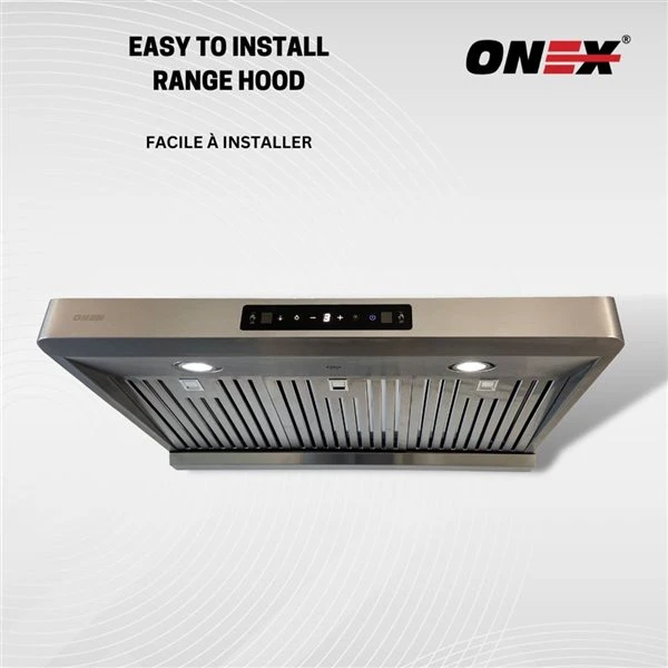 Onex 36-in 900 CFM Black Stainless Steel Under Cabinet Range Hood 1 Onex 36-in 900 CFM Black Stainless Steel Under Cabinet Range Hood