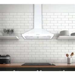 Ancona 30-in White Stainless Steel Convertible Wall-Mounted Pyramid Range Hood With Charcoal Filter Included -Cheap My Cook Nest Store 332004685 AlternateImage1 l