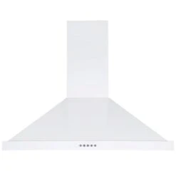 Ancona 30-in White Stainless Steel Convertible Wall-Mounted Pyramid Range Hood With Charcoal Filter Included -Cheap My Cook Nest Store 332004685 AlternateImage2 l