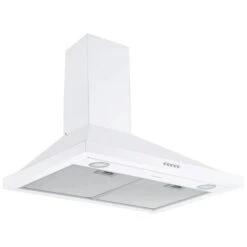 Ancona 30-in White Stainless Steel Convertible Wall-Mounted Pyramid Range Hood With Charcoal Filter Included -Cheap My Cook Nest Store 332004685 MainImage 001 l