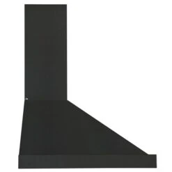 Ancona 30-in 450 CFM Black Stainless Steel Convertible Wall Mount Range Hood With Charcoal Filter Included