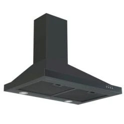 Ancona 30-in 450 CFM Black Stainless Steel Convertible Wall Mount Range Hood With Charcoal Filter Included -Cheap My Cook Nest Store 332004693 MainImage 001 l