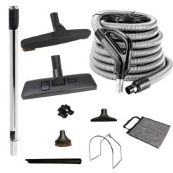 VPC Low-Voltage Central Vacuum Accessory Kit With Combo Brush Tool Set (35-ft)