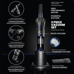 Ruvio Pro 10.8-volt Cordless Handheld Vacuum Stick