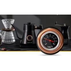 Aromaster Black 3-Cup Cordless Manual Electric Kettle With Thermometer