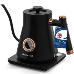 Aromaster Black 3-Cup Cordless Manual Electric Kettle With Thermometer 7 Aromaster Black 3-Cup Cordless Manual Electric Kettle With Thermometer -Cheap My Cook Nest Store 332006765 MainImage 001 l