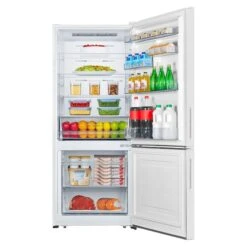 Hisense 28-in White 14.7-cu Ft Bottom-Freezer Refrigeretor -Cheap My Cook Nest Store 38525025b L