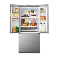 Hisense French Door Refrigerator - 20.8-cu Ft - 30-in - Stainless Steel -Cheap My Cook Nest Store 43865016b L